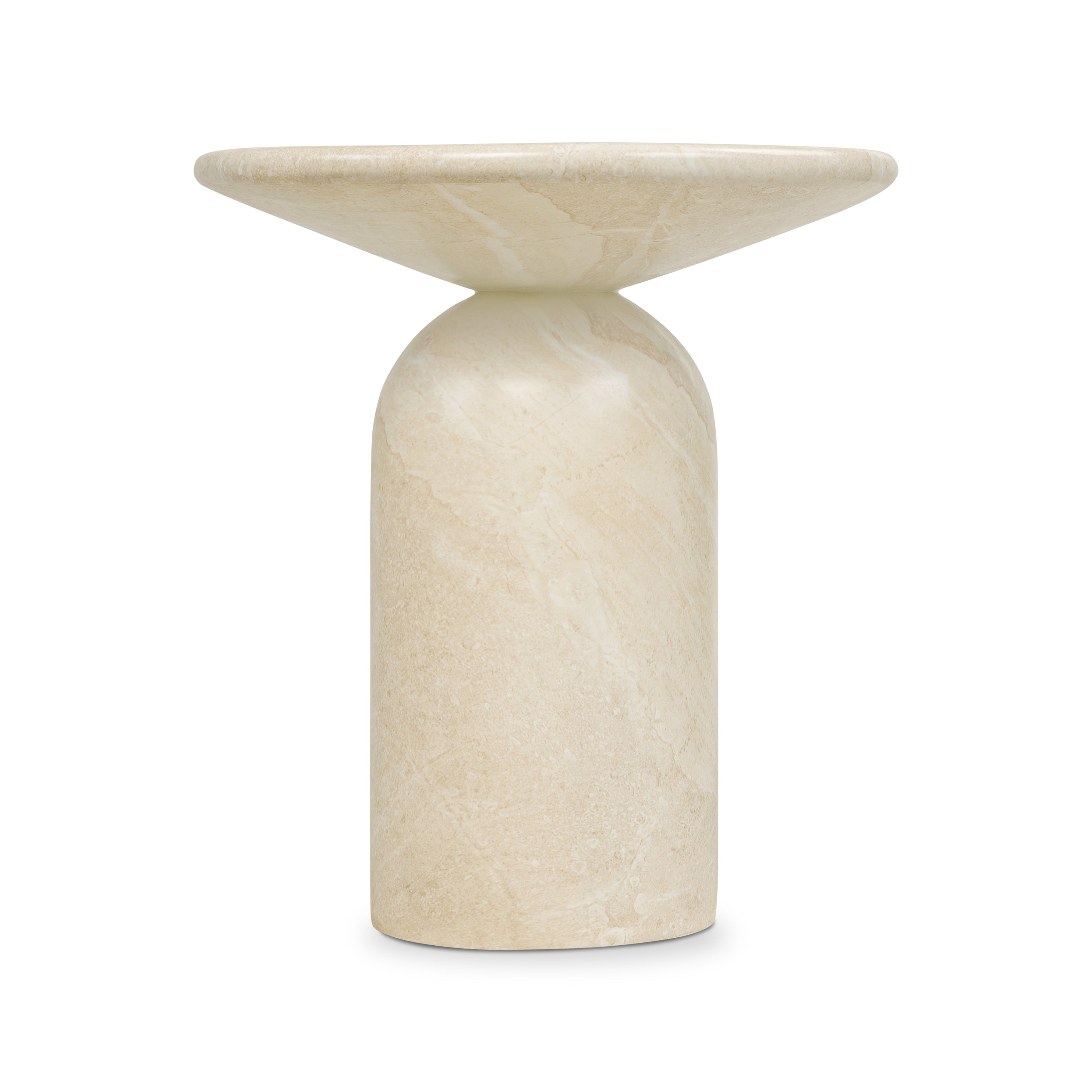 Wels End Table | Sandstone White