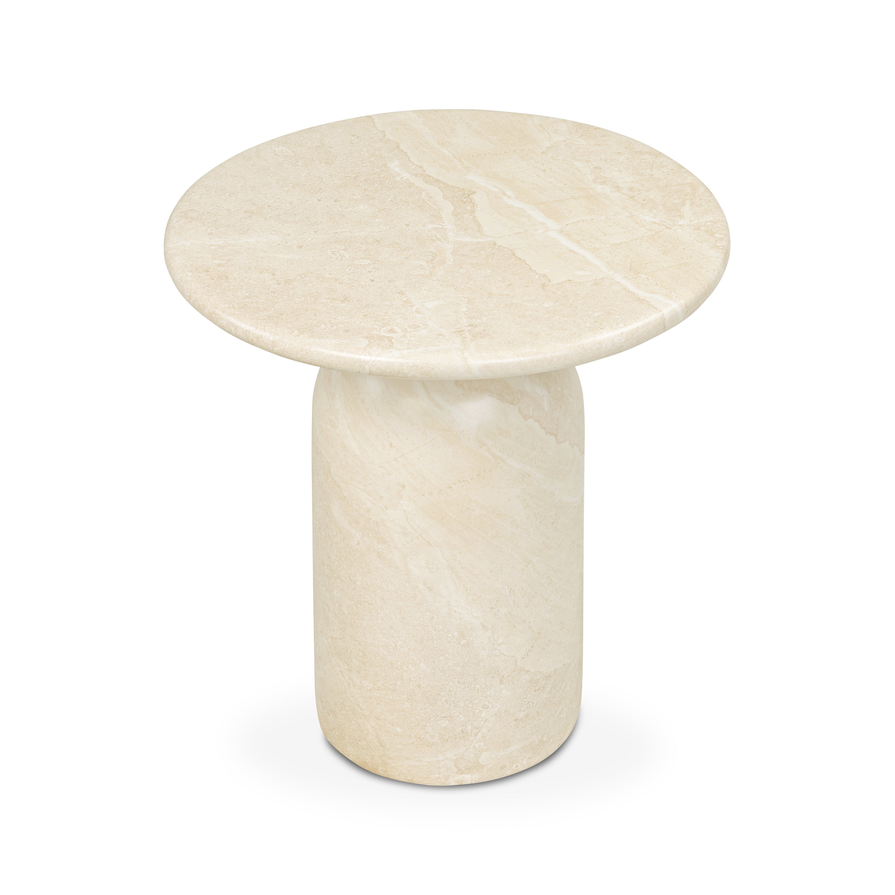 Wels End Table | Sandstone White