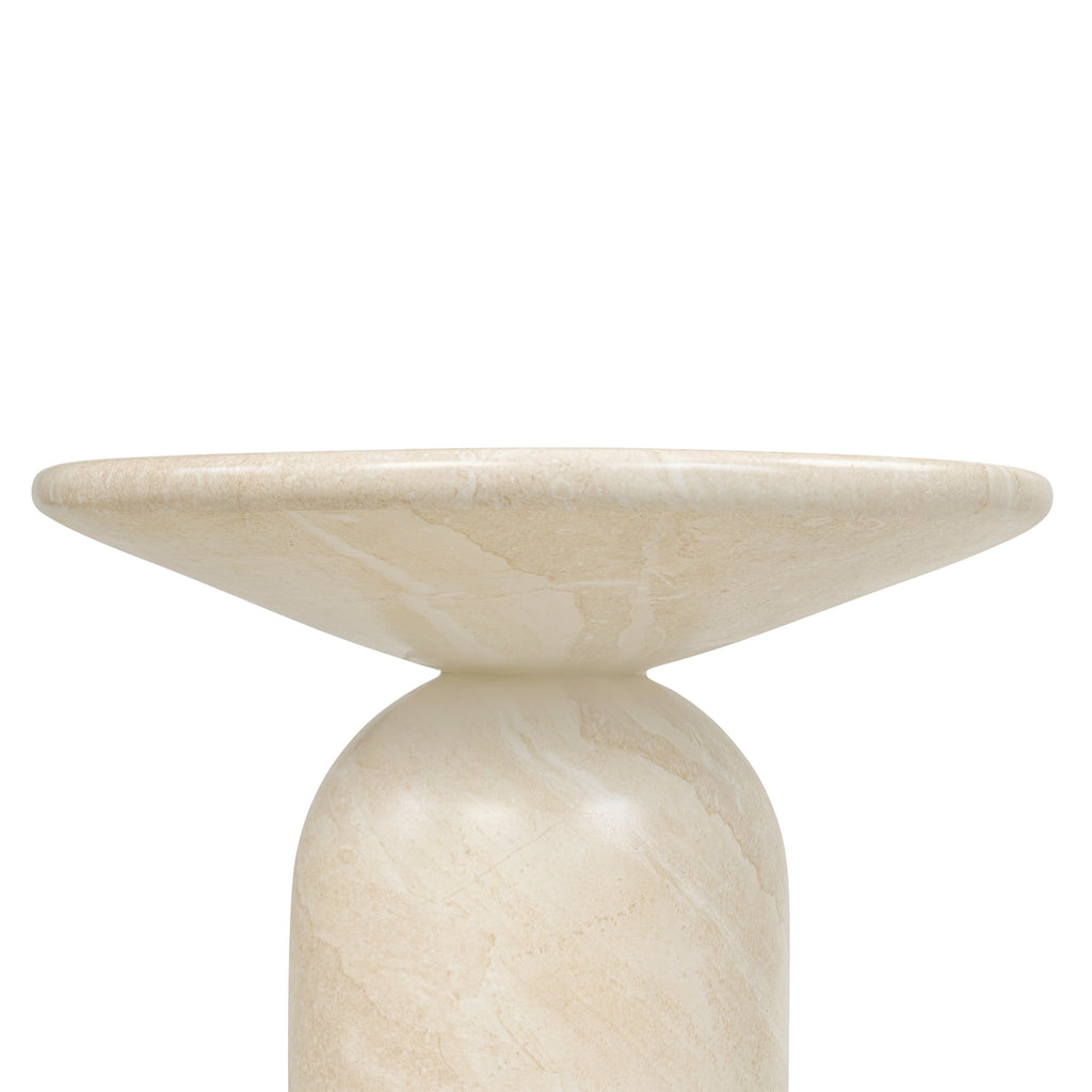 Wels End Table | Sandstone White