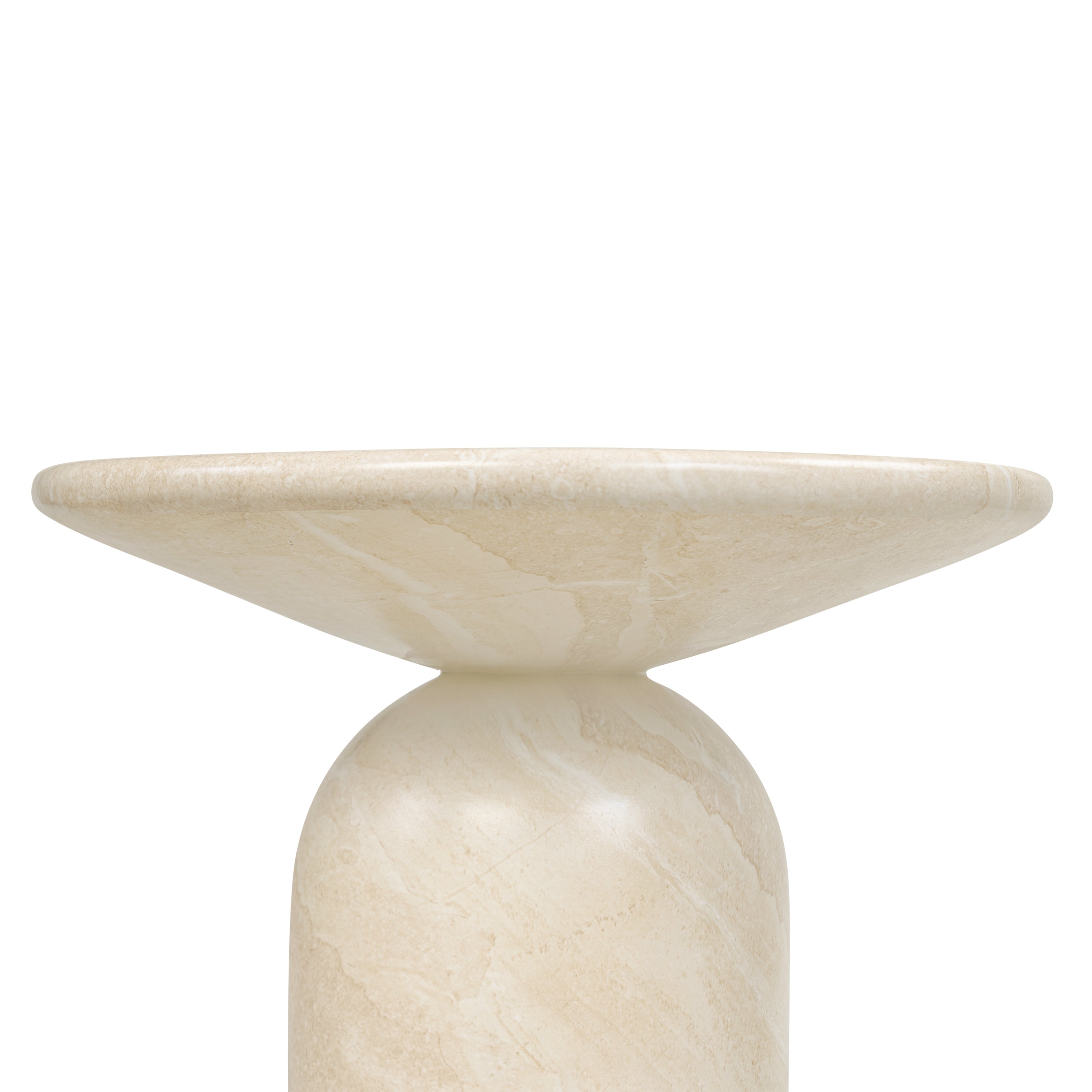 Wels End Table | Sandstone White