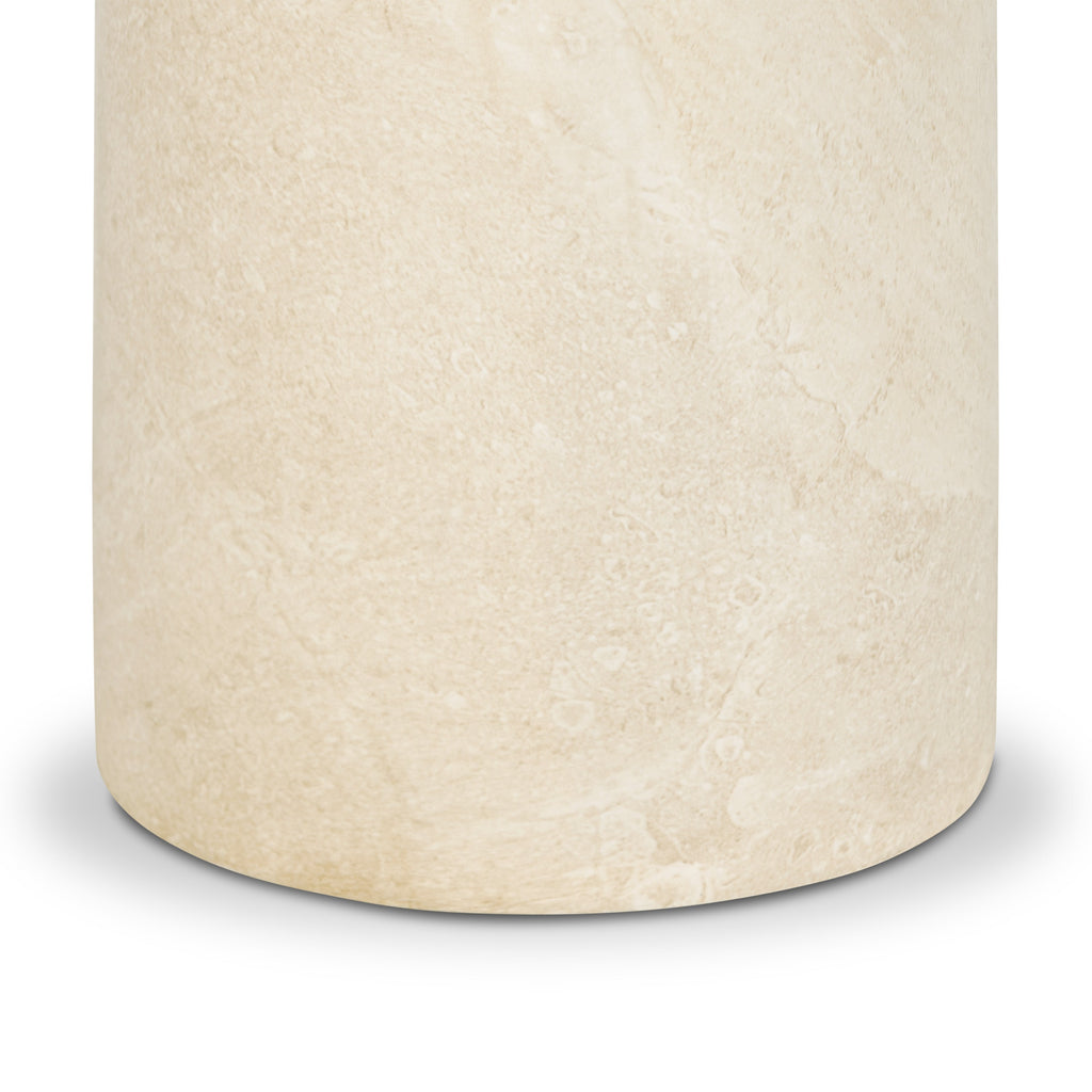 Wels End Table | Sandstone White