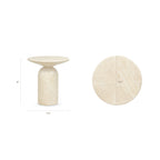 Wels End Table | Sandstone White