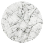 Wels End Table | White Marble