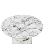 Wels End Table | White Marble