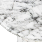 Wels End Table | White Marble