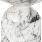 Wels End Table | White Marble