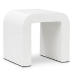 Naples Horseshoe Side Table | Ivory Concrete