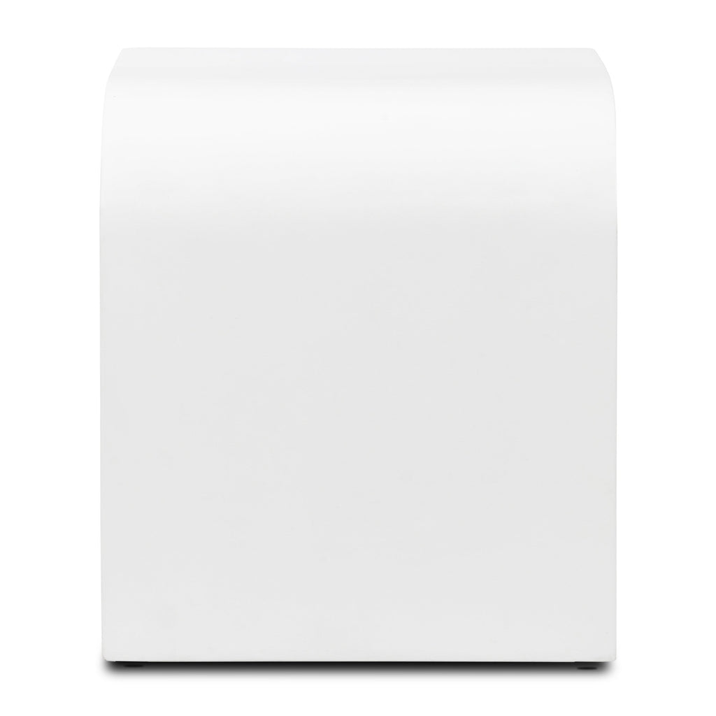 Naples Horseshoe Side Table | Ivory Concrete