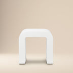 Naples Horseshoe Side Table | Ivory Concrete