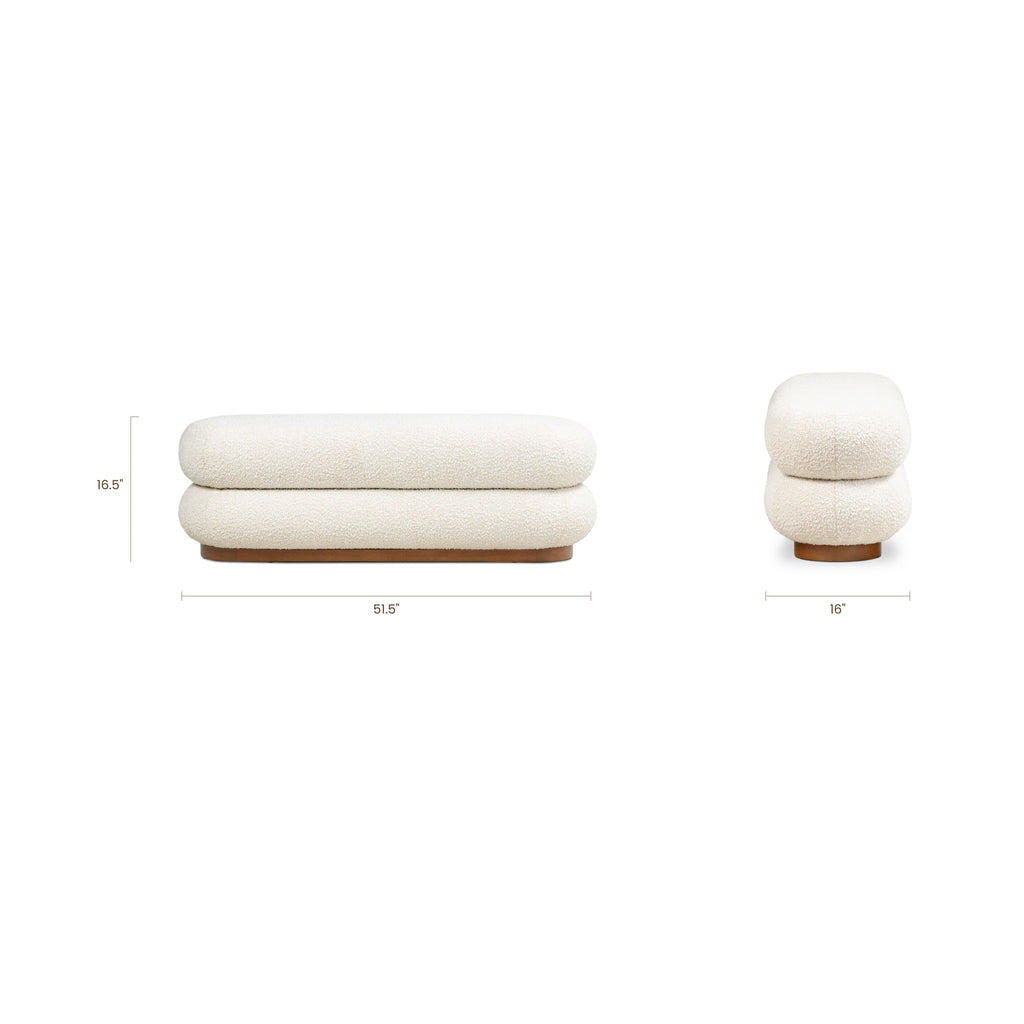 Bench | Froth White Boucle