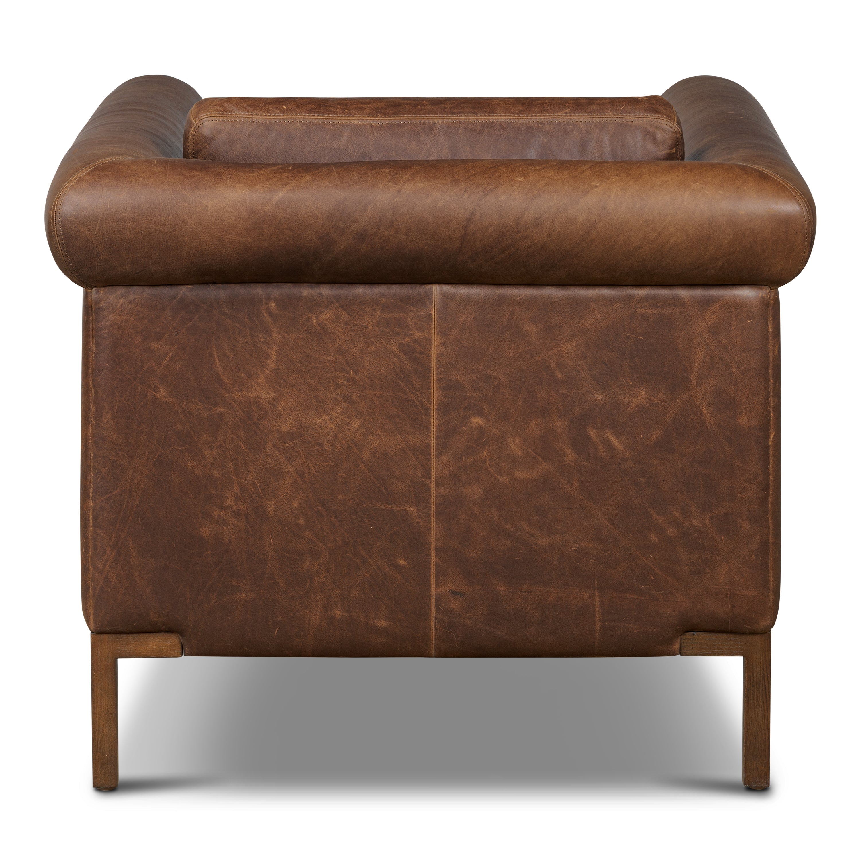Bruges Leather Lounge Chair | Chocolate Brown