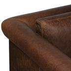 Bruges Leather Lounge Chair | Chocolate Brown