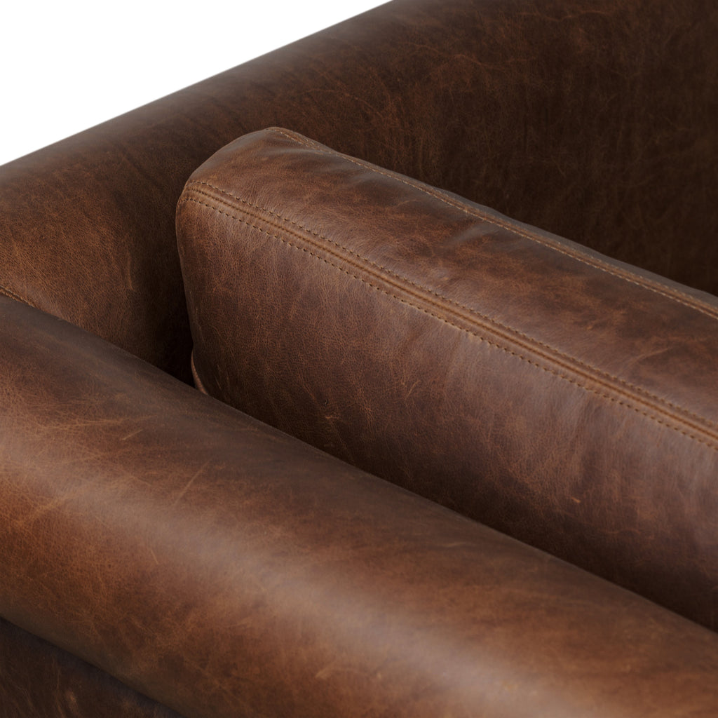 Bruges Leather Lounge Chair | Chocolate Brown