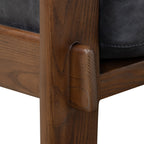 Leather Lounge Chair | Onyx Black
