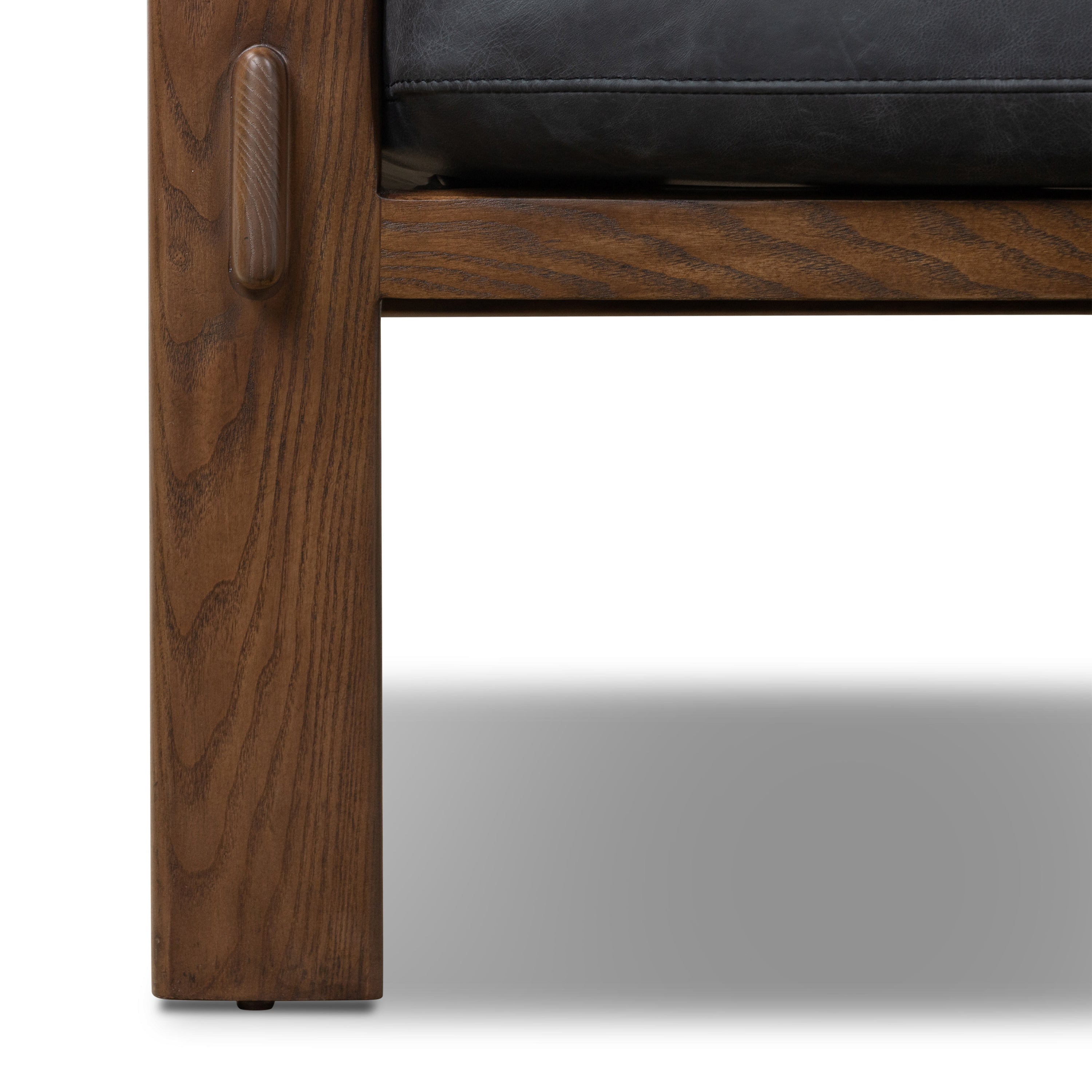 Leather Lounge Chair | Onyx Black