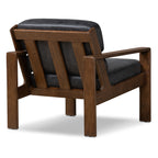 Leather Lounge Chair | Onyx Black
