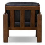 Leather Lounge Chair | Onyx Black
