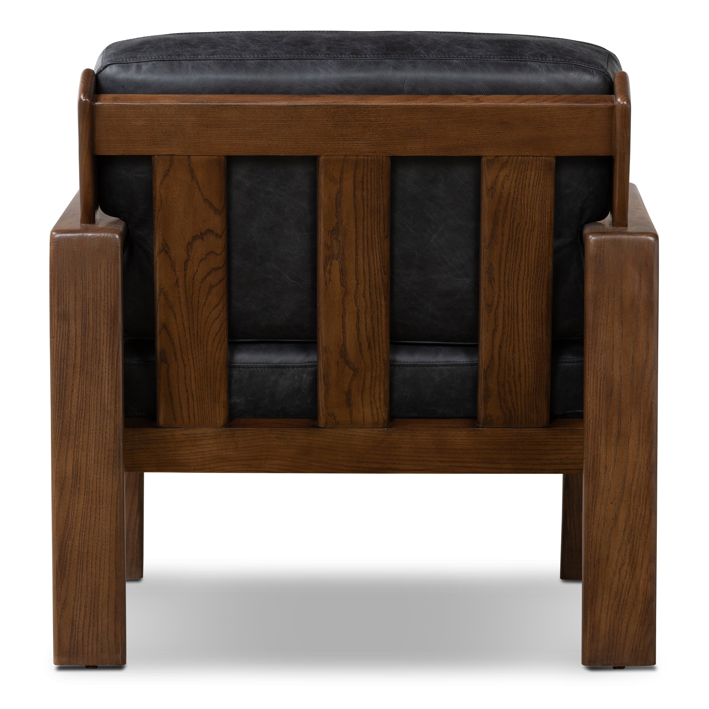 Leather Lounge Chair | Onyx Black