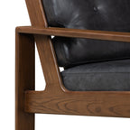 Leather Lounge Chair | Onyx Black