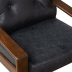 Leather Lounge Chair | Onyx Black