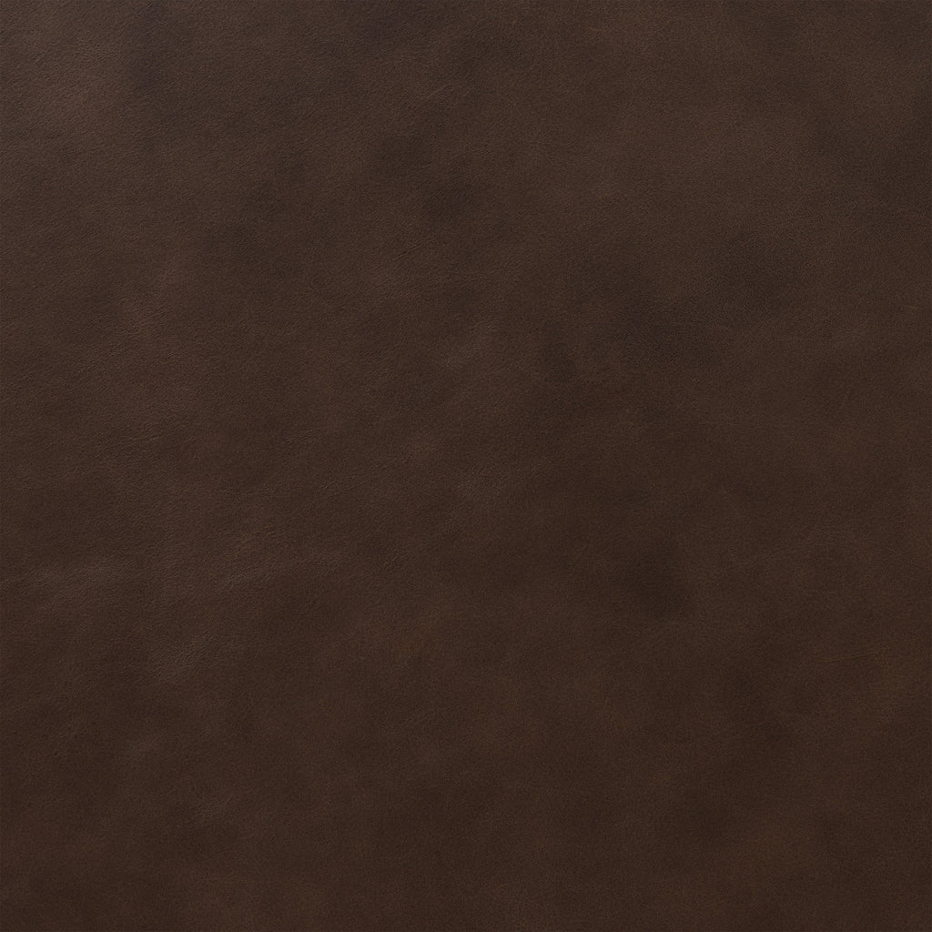 Leather Storage Ottoman | Cocoa Brown