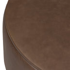 Leather Storage Ottoman | Cocoa Brown