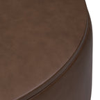 Leather Storage Ottoman | Cocoa Brown
