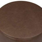 Leather Storage Ottoman | Cocoa Brown