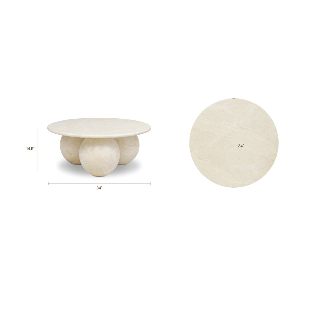 Coffee Table | Sandstone White