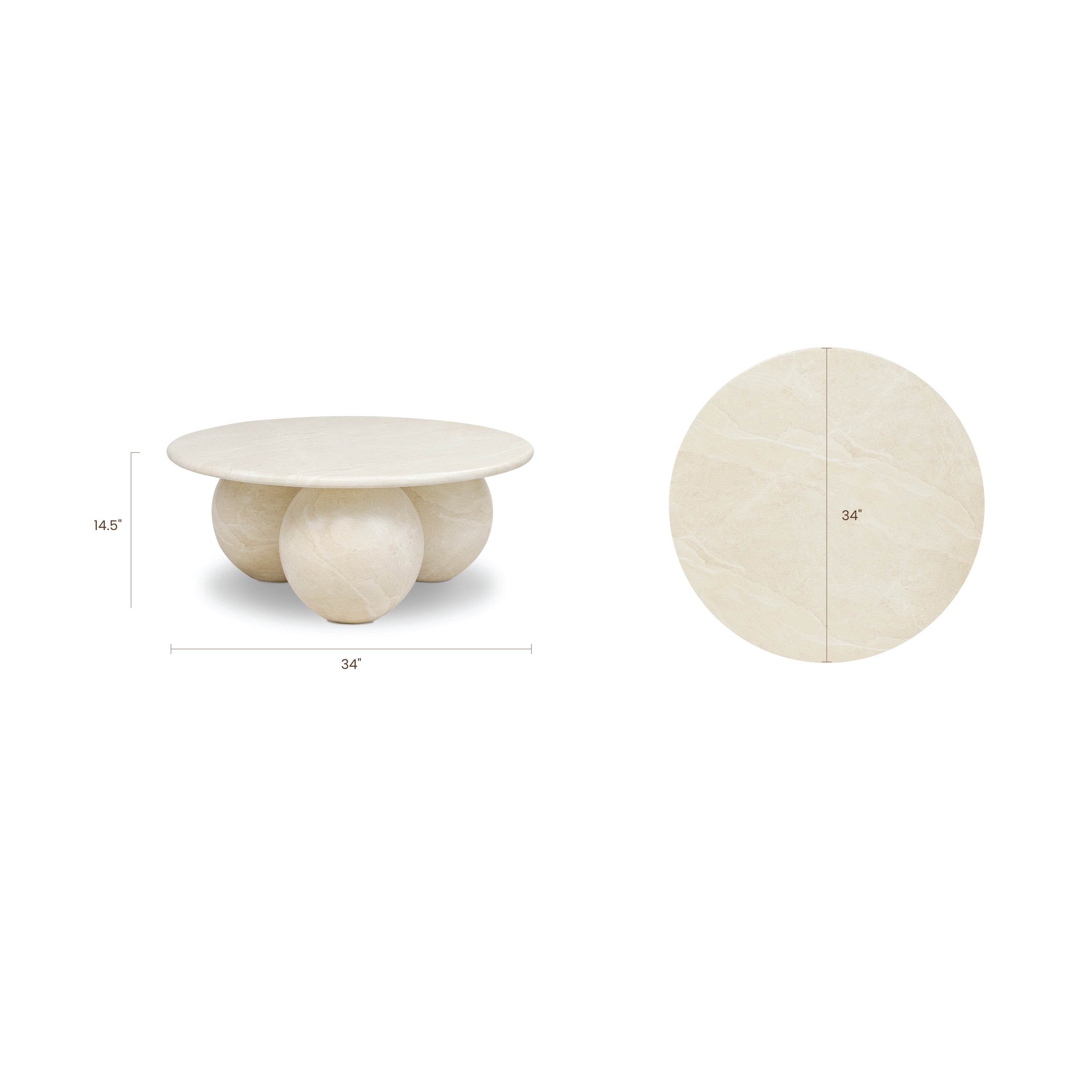 Coffee Table | Sandstone White