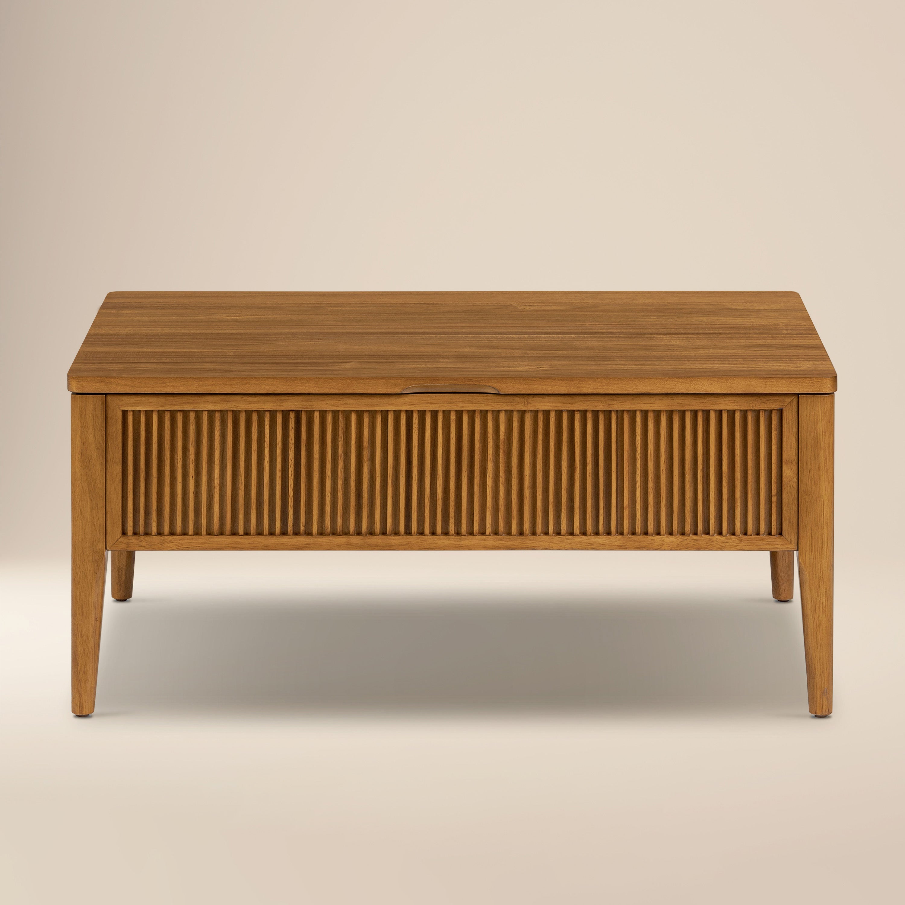 Lift-Top Storage Coffee Table | Light Brown
