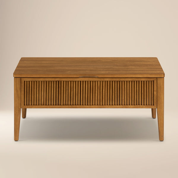 Lift-Top Storage Coffee Table | Light Brown