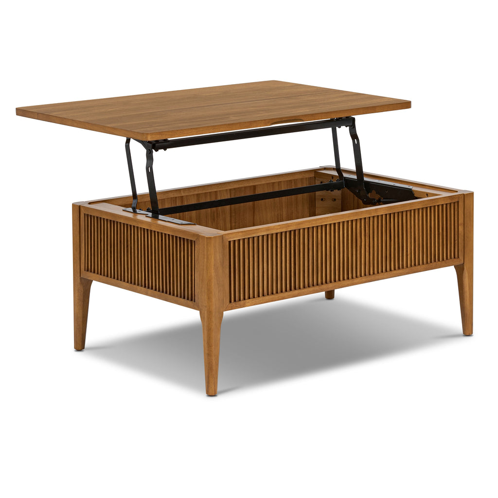 Lift-Top Storage Coffee Table | Light Brown