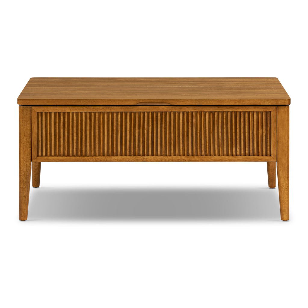 Lift-Top Storage Coffee Table | Light Brown