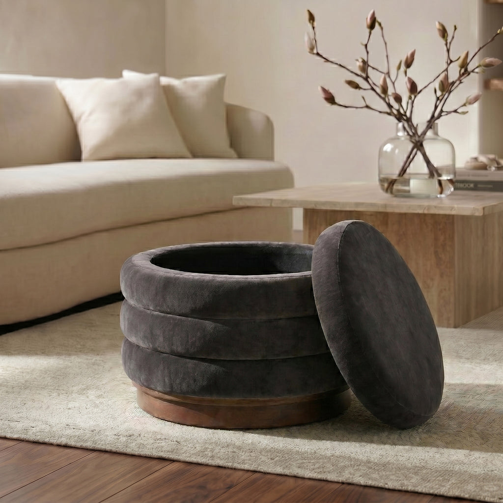 Storage Ottoman | Ganache Brown