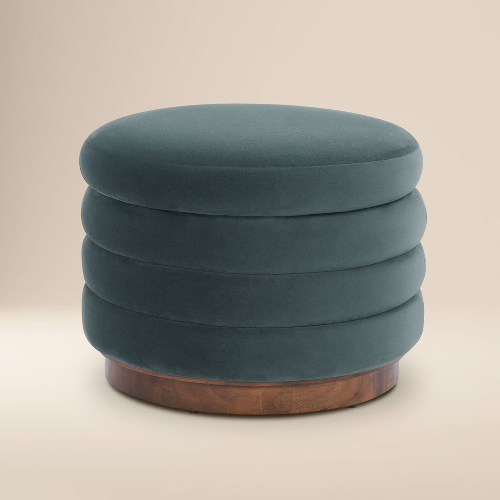 Storage Ottoman | Shadow Teal