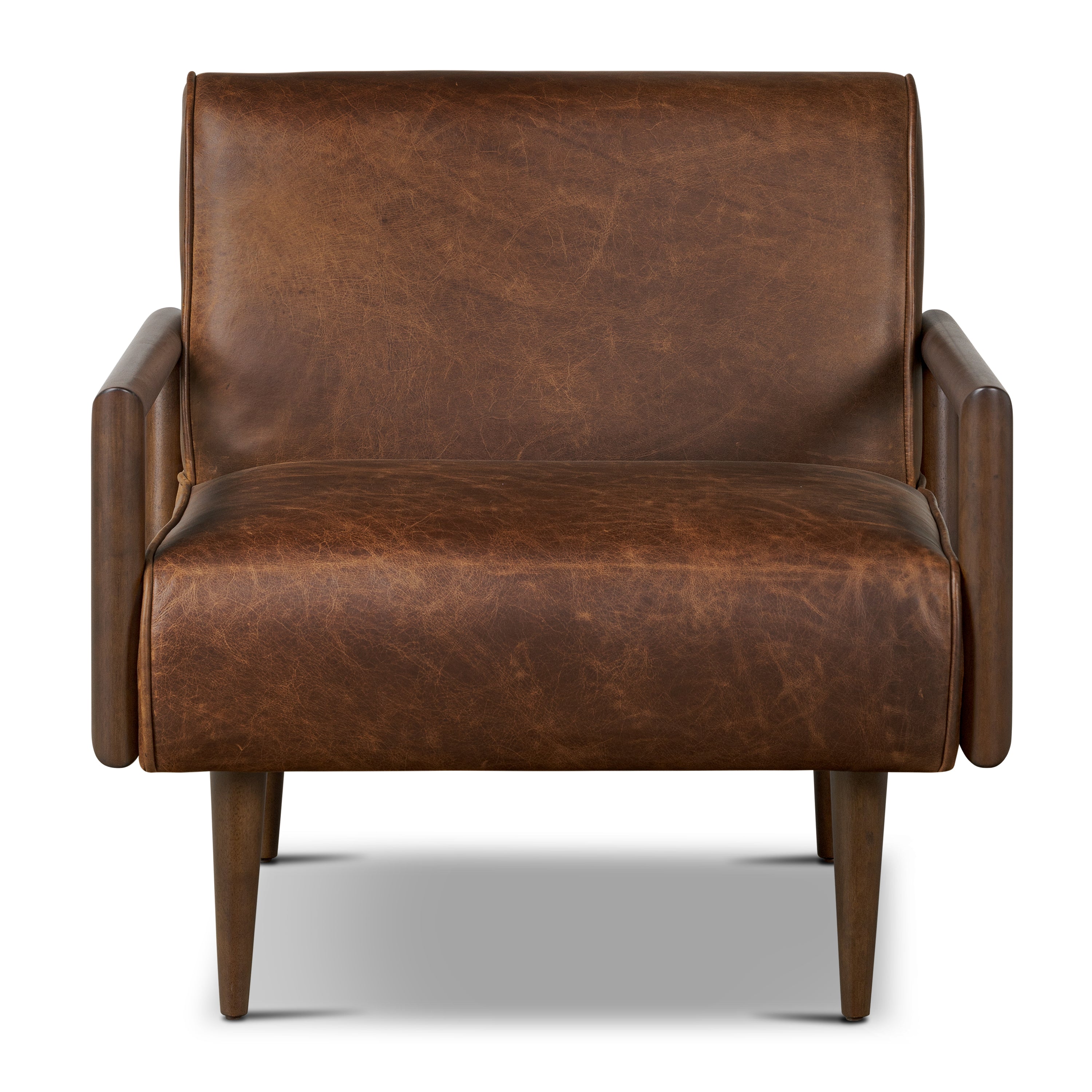 Viborg Leather Lounge Chair | Chocolate Brown