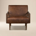 Viborg Leather Lounge Chair | Chocolate Brown