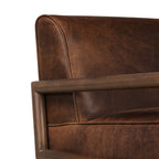 Viborg Leather Lounge Chair | Chocolate Brown