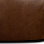 Leather Storage Ottoman | Oscuro Brown