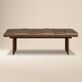 55 Leather Bench | Cocoa Brown