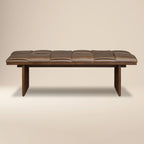 55 Leather Bench | Cocoa Brown