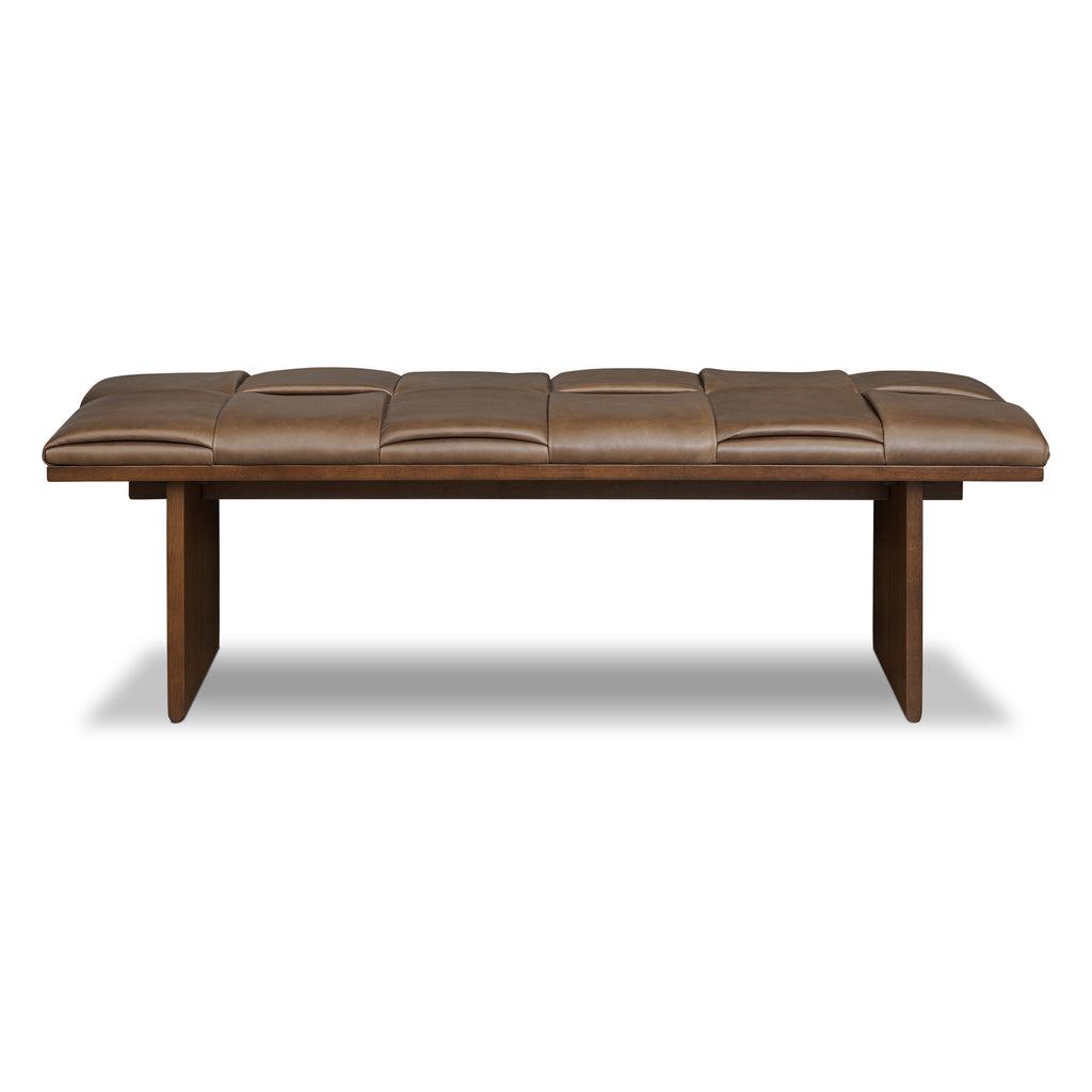 55 Leather Bench | Cocoa Brown
