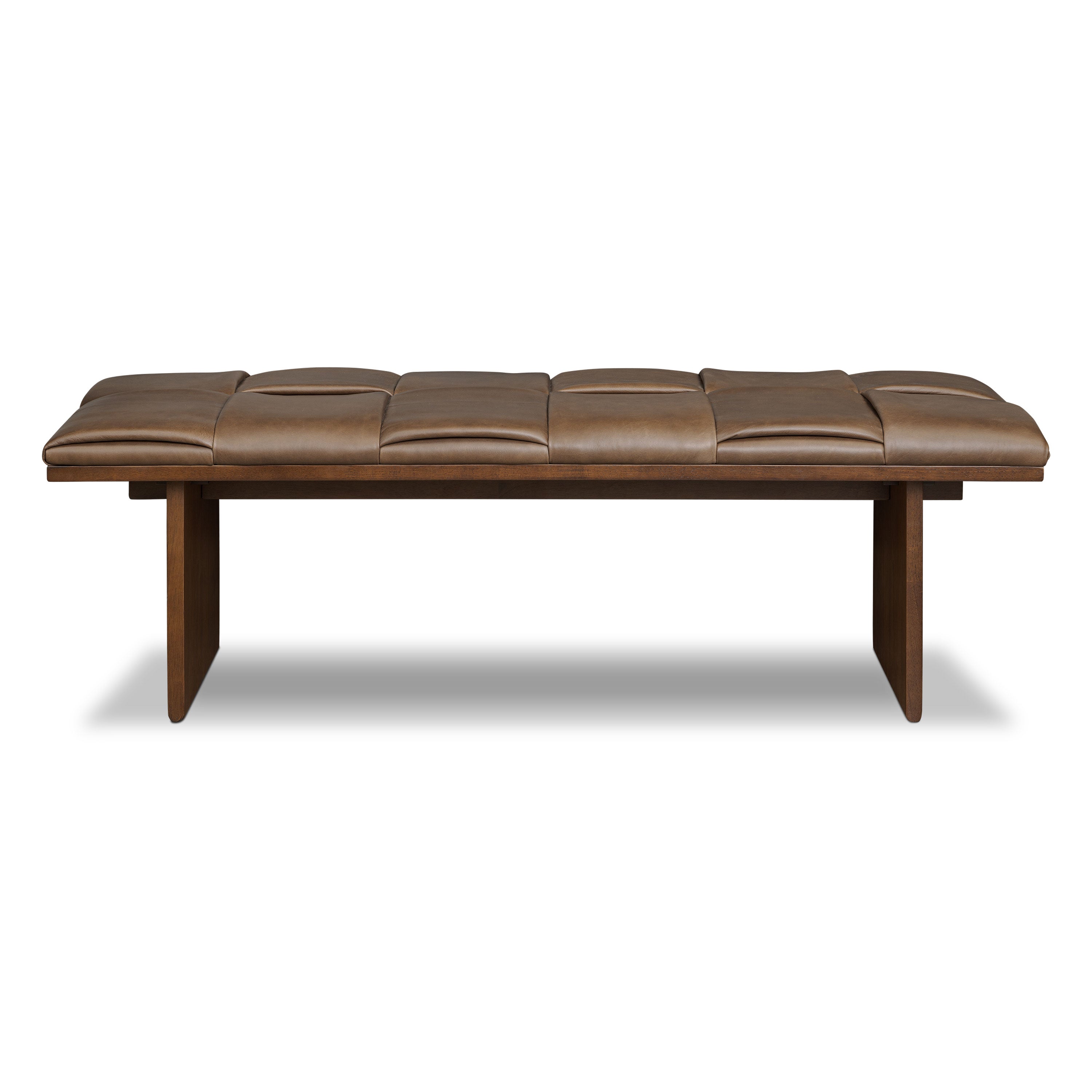 55 Leather Bench | Cocoa Brown