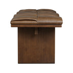 55 Leather Bench | Cocoa Brown