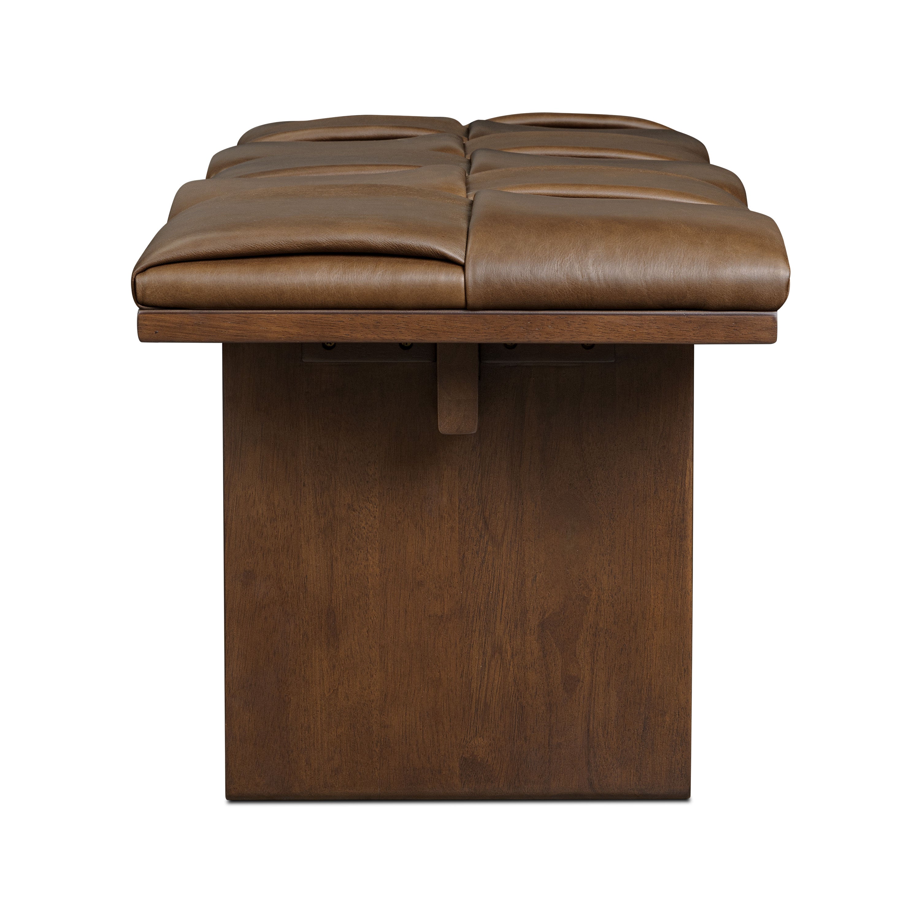 55 Leather Bench | Cocoa Brown