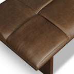 55 Leather Bench | Cocoa Brown