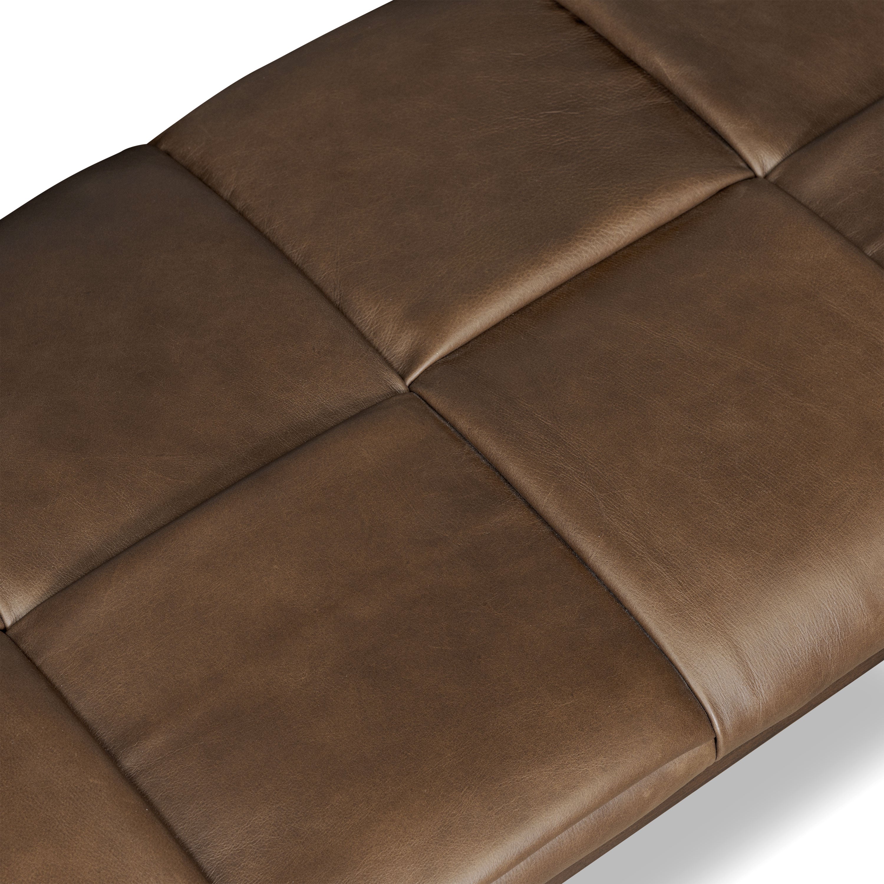 55 Leather Bench | Cocoa Brown