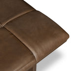 55 Leather Bench | Cocoa Brown