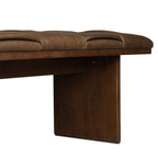 55 Leather Bench | Cocoa Brown